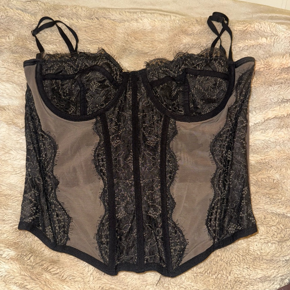 urban outfitters out from under modern love corset top